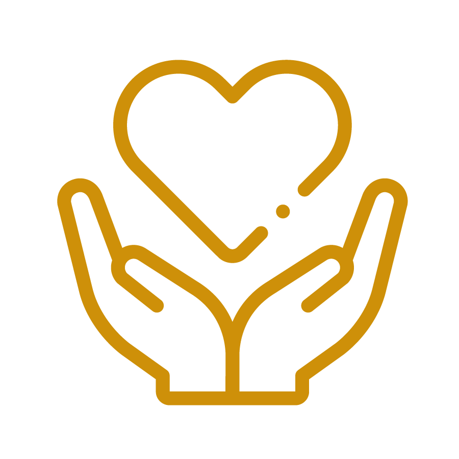 hands holding a heart